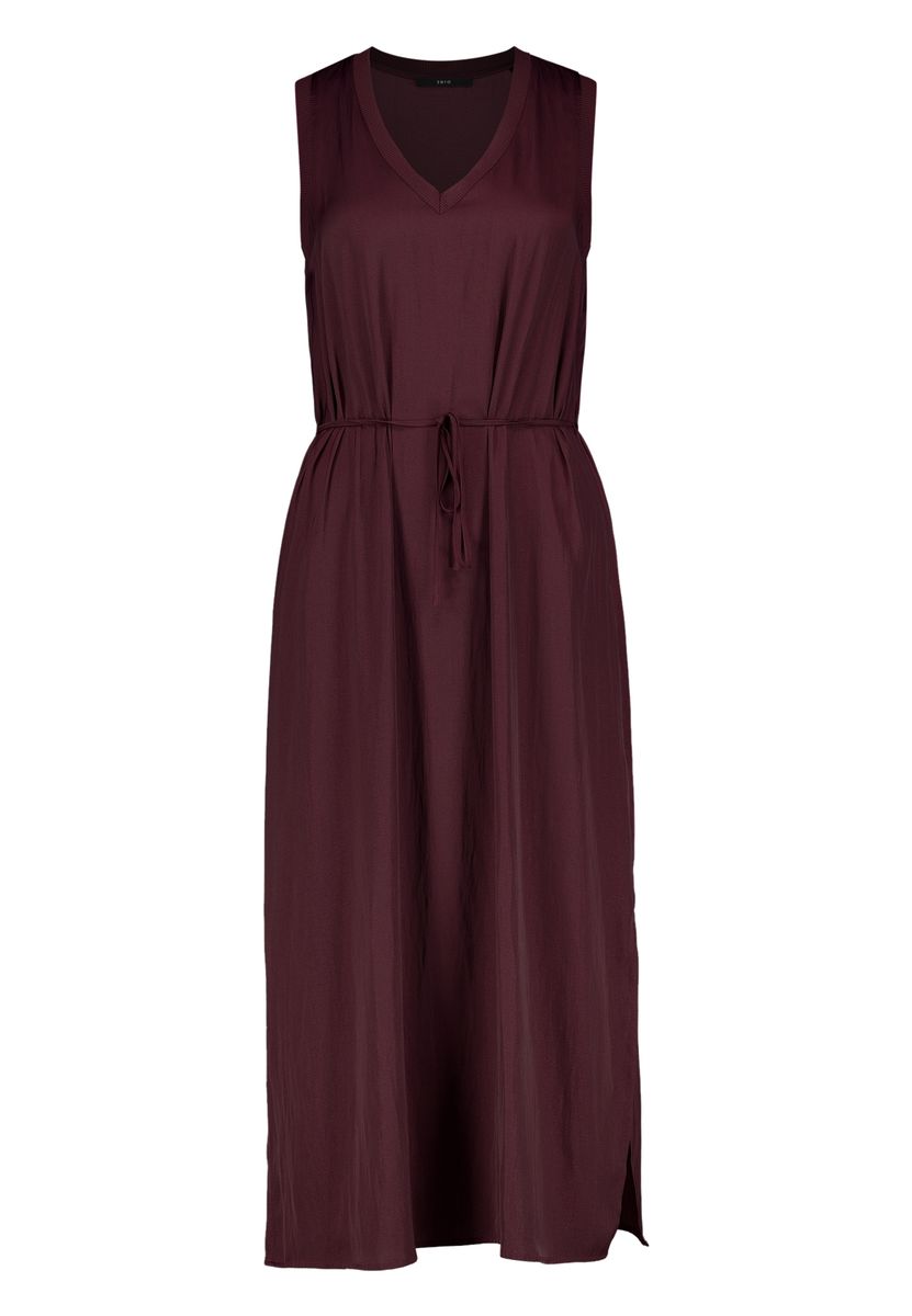 Ärmelloses Midi-Kleid mit V-Ausschnitt