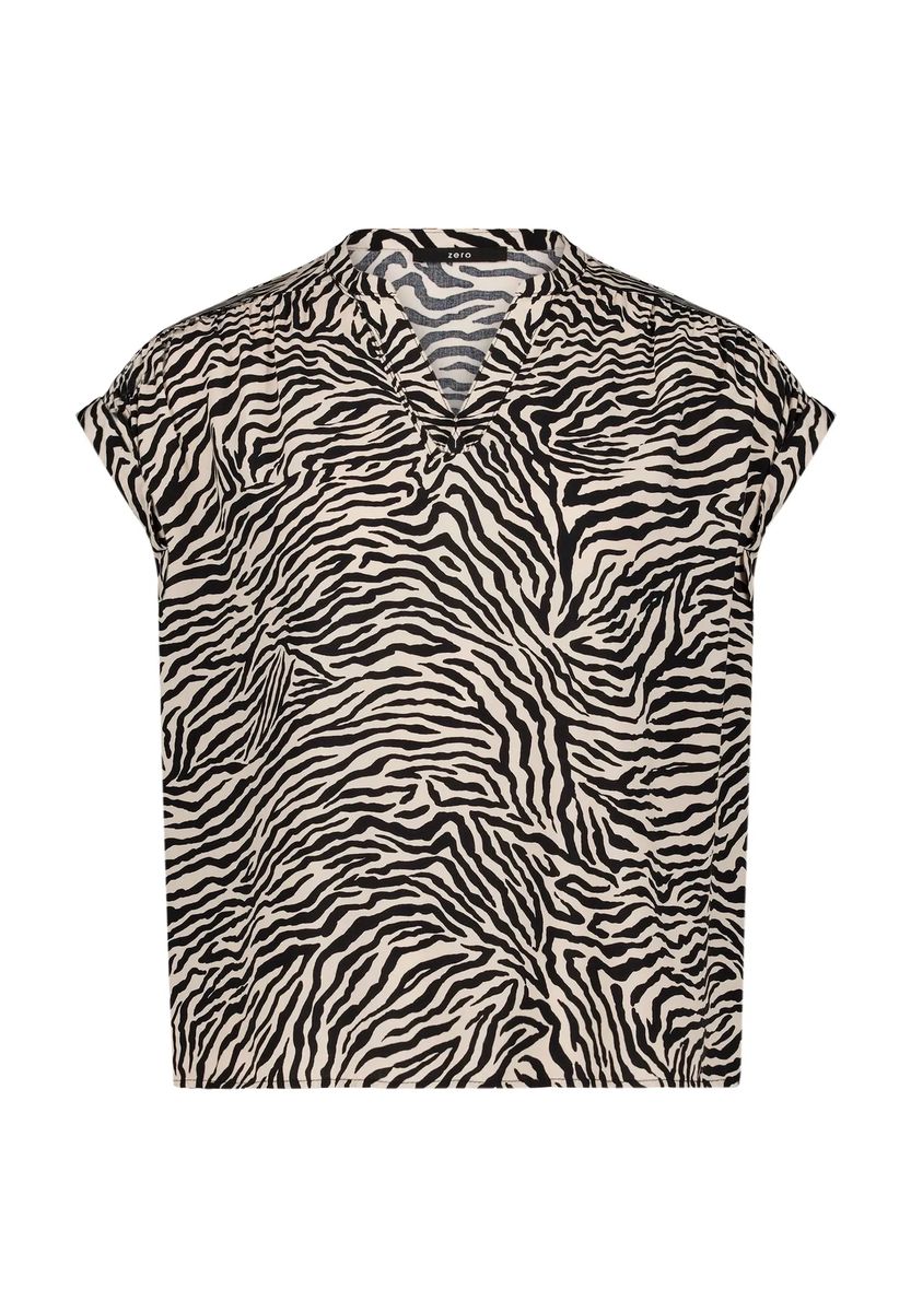 Bluse mit Zebra-Print
