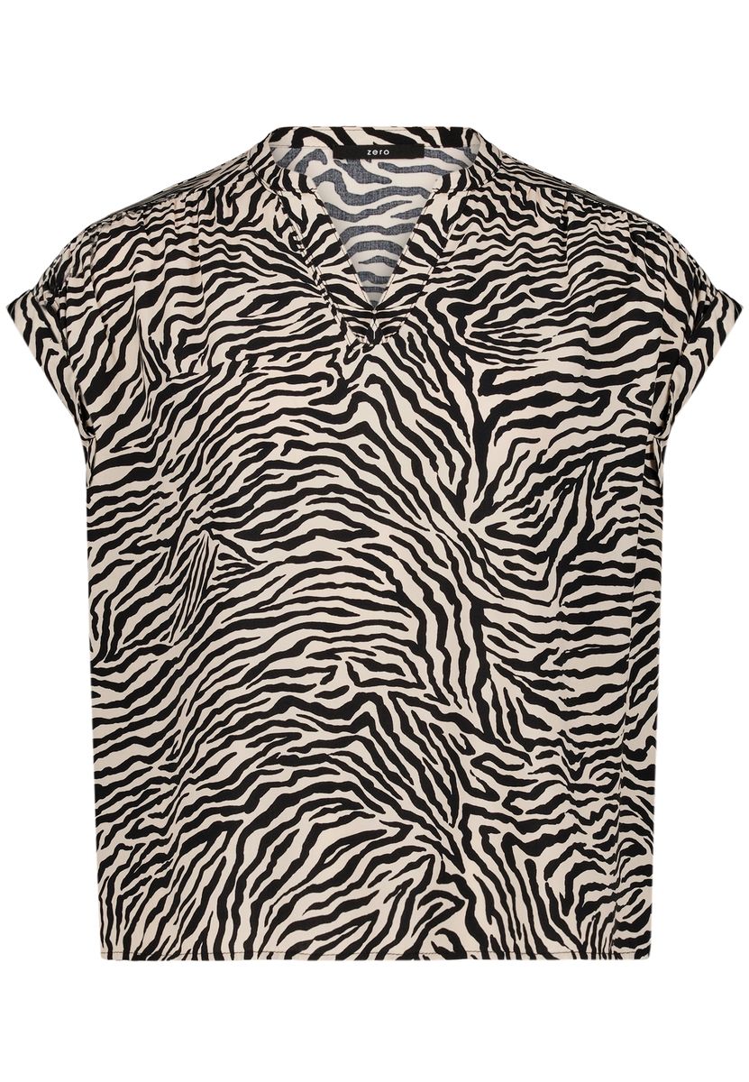 Bluse mit Zebra-Print
