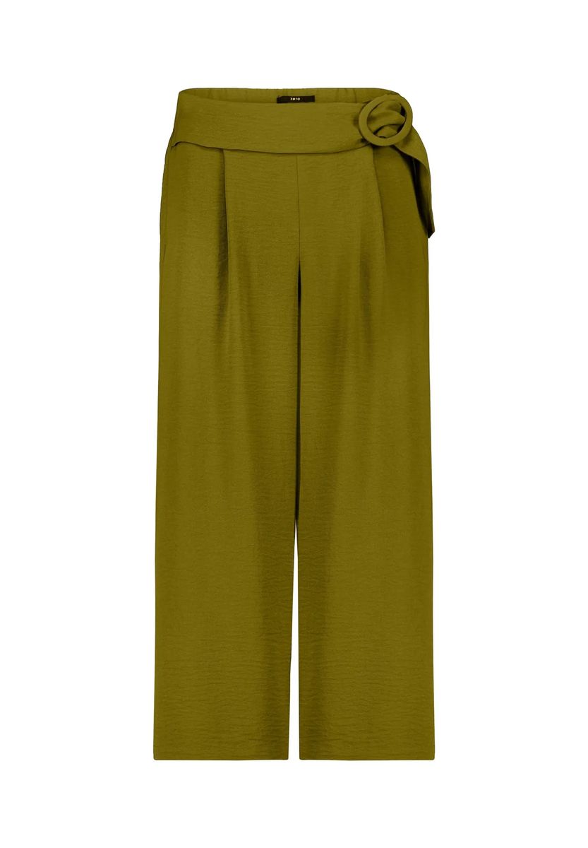 High-Waist Culotte mit Gürtelschnalle
