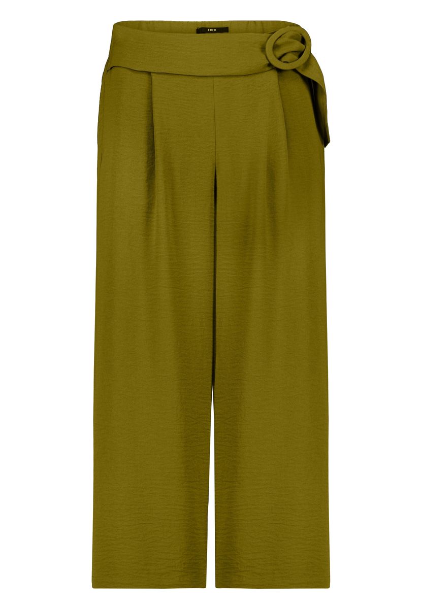 High-Waist Culotte mit Gürtelschnalle
