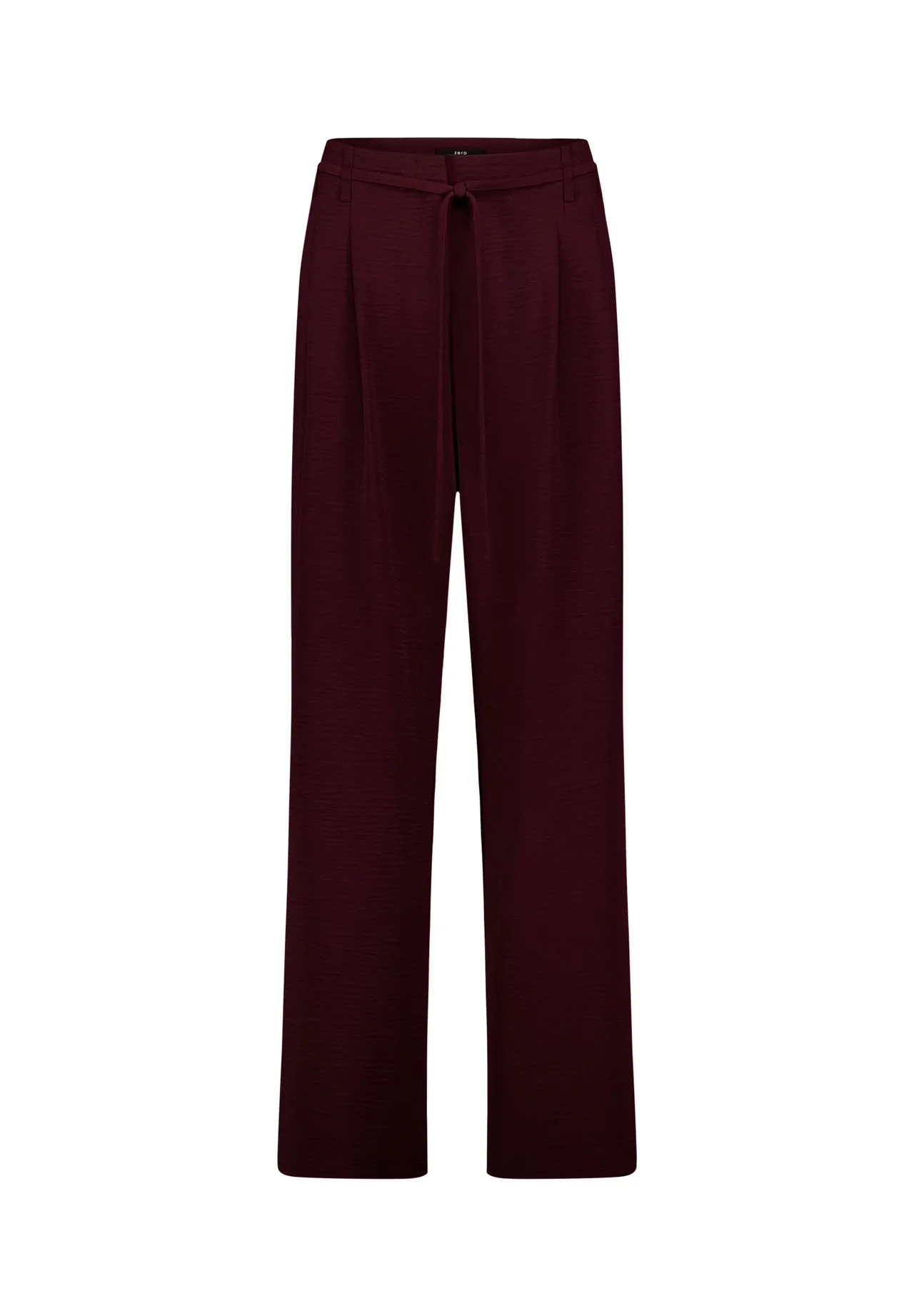 Weite High-Waist-Stoffhose mit Gürtel