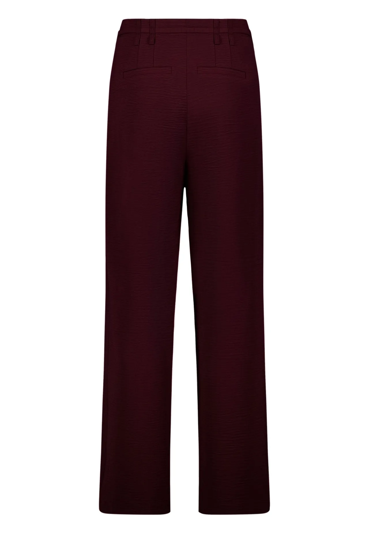 Weite High-Waist-Stoffhose mit Gürtel