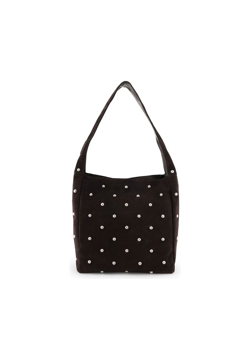 Besetzte Hobo-Tasche aus Wildleder
