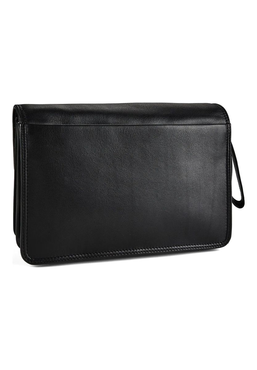 Elegante Leder-Clutch mit Handschlaufe