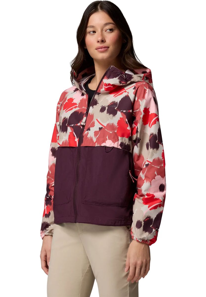 Leichte Windjacke mit Blumenmuster