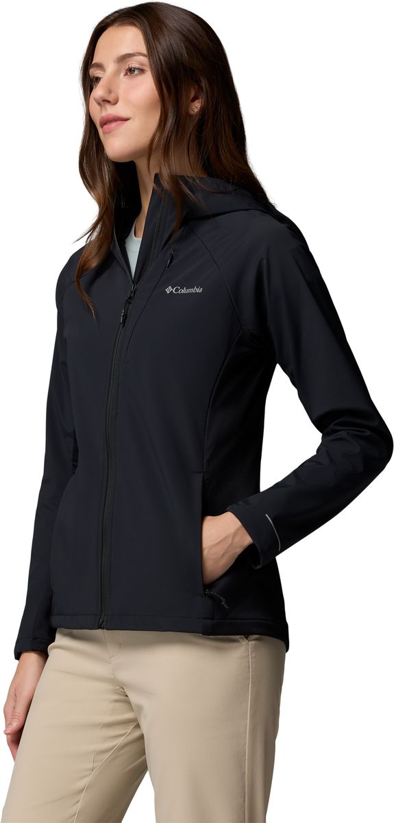 Funktionale Softshelljacke mit Kapuze