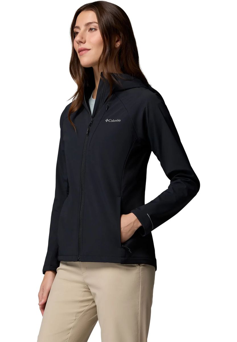 Funktionale Softshelljacke mit Kapuze