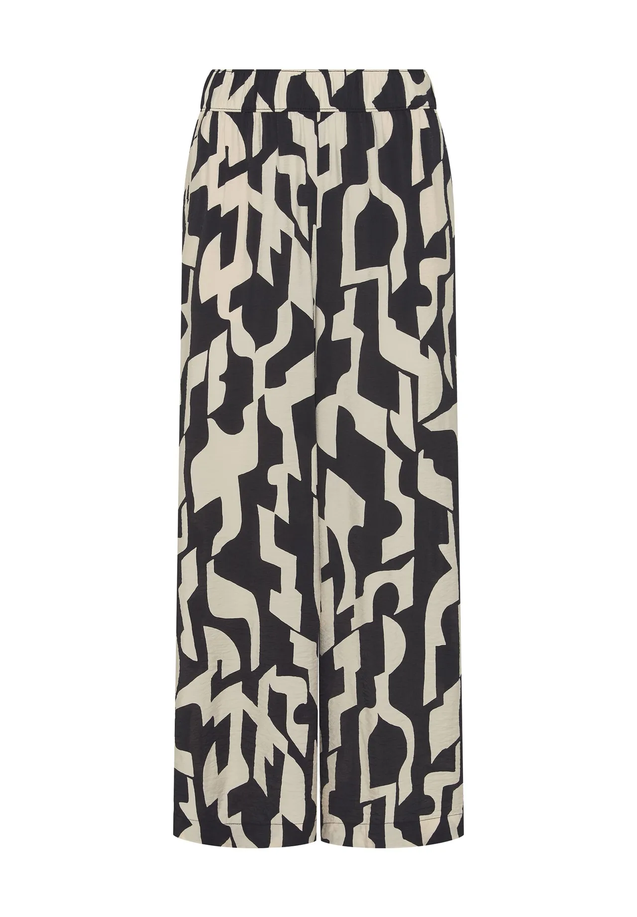 Weite Hose mit abstraktem Geometriemuster