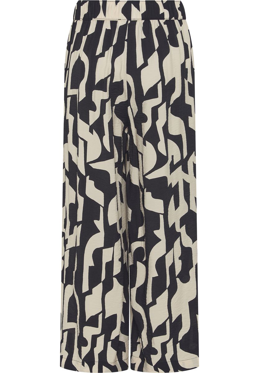 Weite Hose mit abstraktem Geometriemuster
