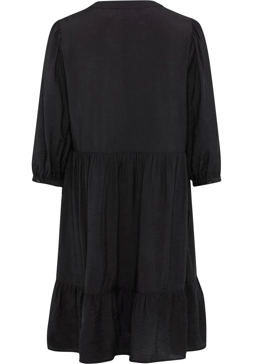 Gestuftes Midikleid mit V-Ausschnitt