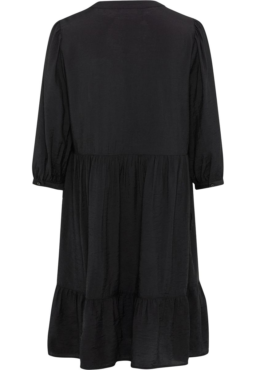 Gestuftes Midikleid mit V-Ausschnitt