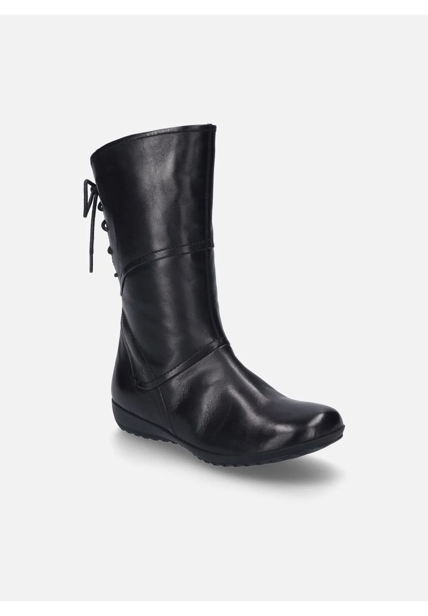 Klassische geschnürte Leder-Halbstiefel