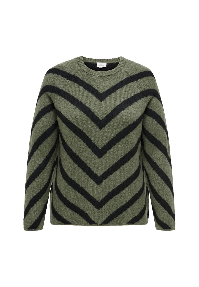 Strickpullover mit Chevron-Muster