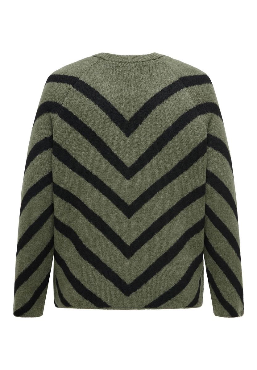 Strickpullover mit Chevron-Muster