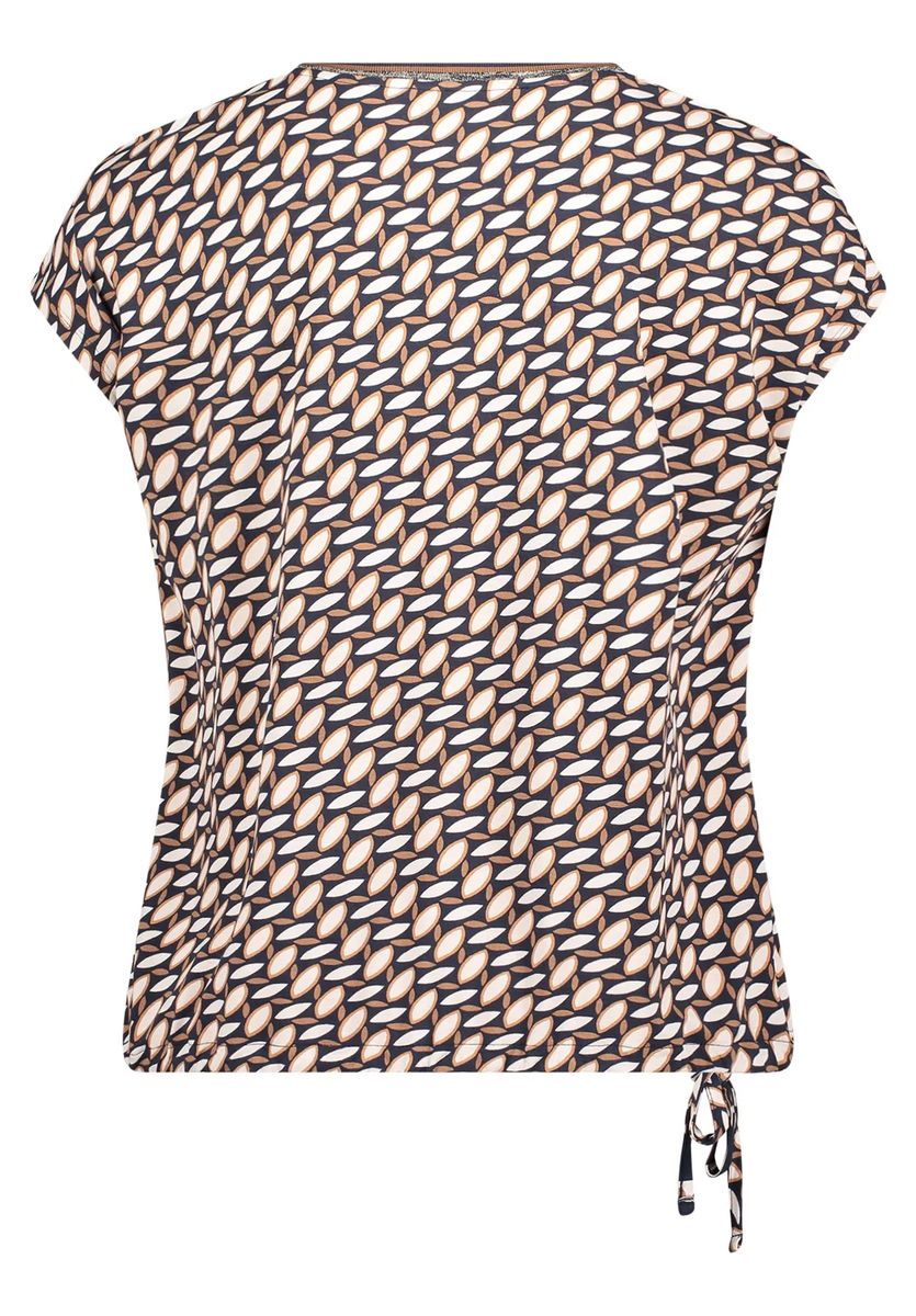 Gemustertes T-Shirt mit Tunnelzug