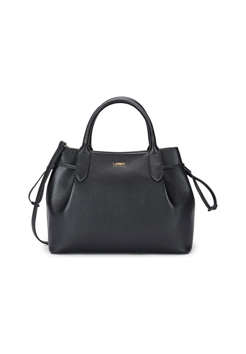 Elegante Henkeltasche aus genarbtem Leder