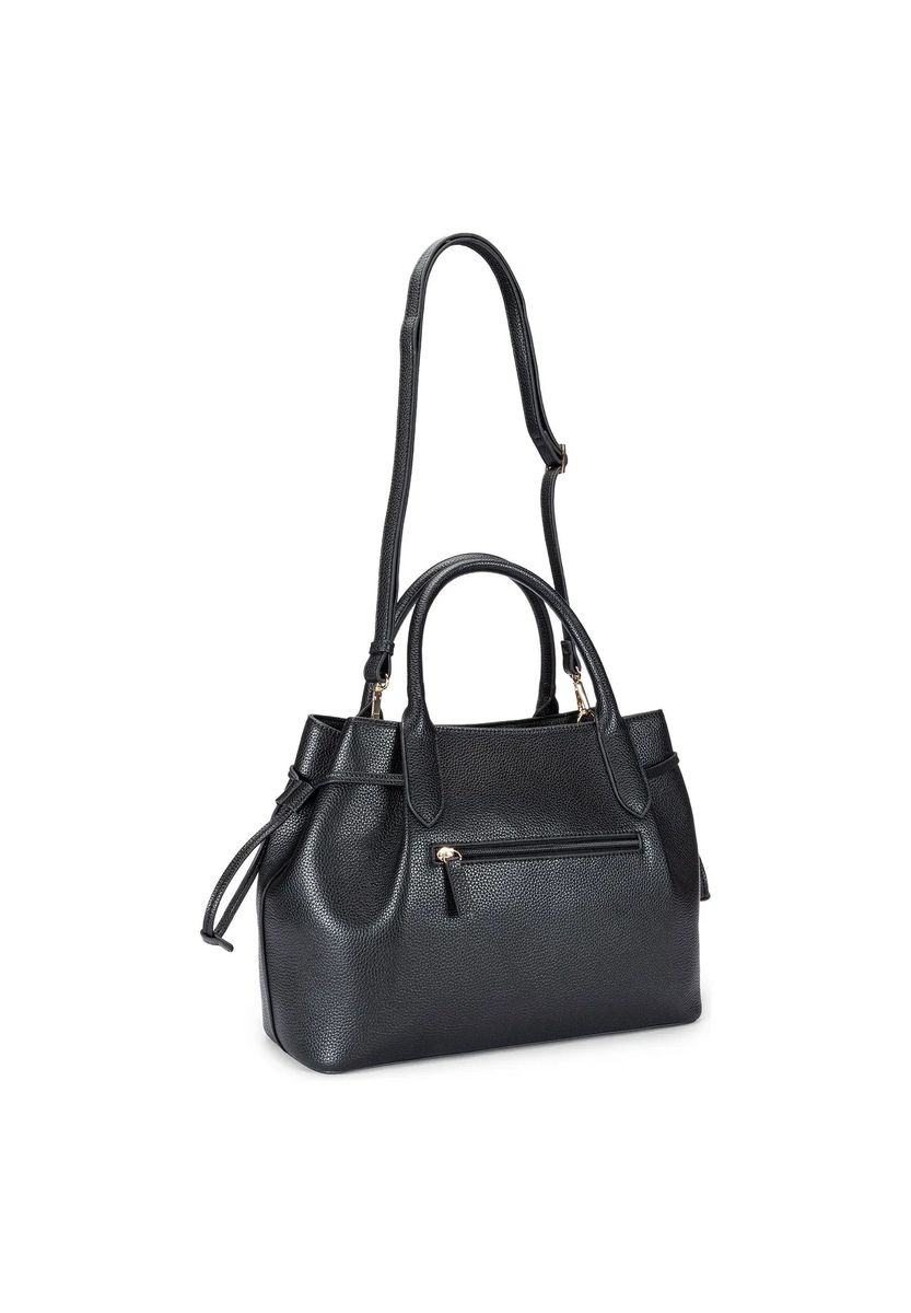Elegante Henkeltasche aus genarbtem Leder