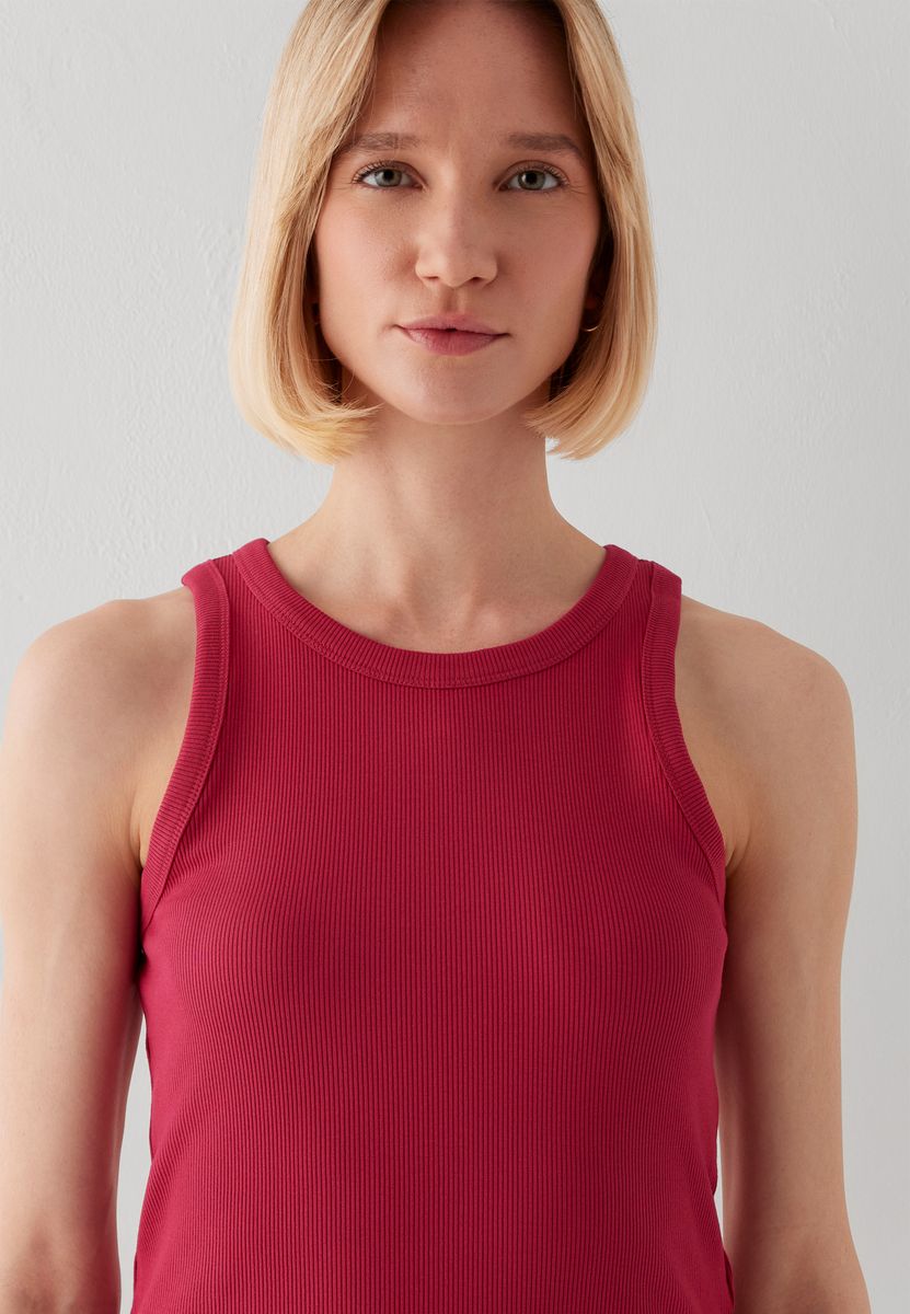 Klassisches Ärmelloses Ripp-Tanktop