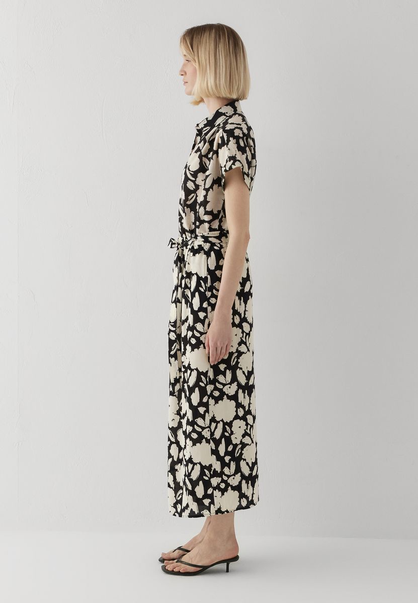Weite Hose mit Blumenprint