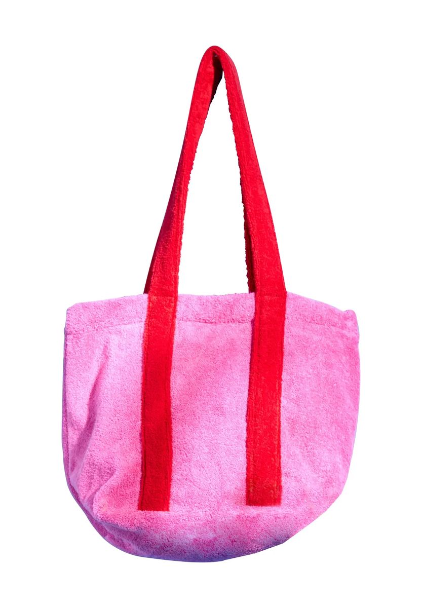 Weiche Frottier-Tasche mit Reißverschluss
