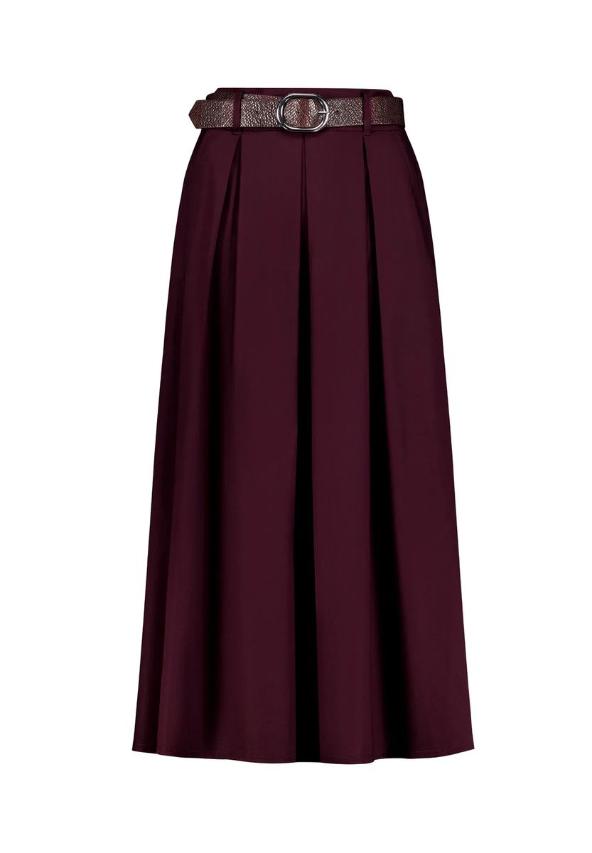 Eleganter Plisseerock mit Gürtel