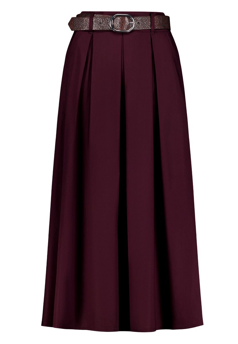 Eleganter Plisseerock mit Gürtel