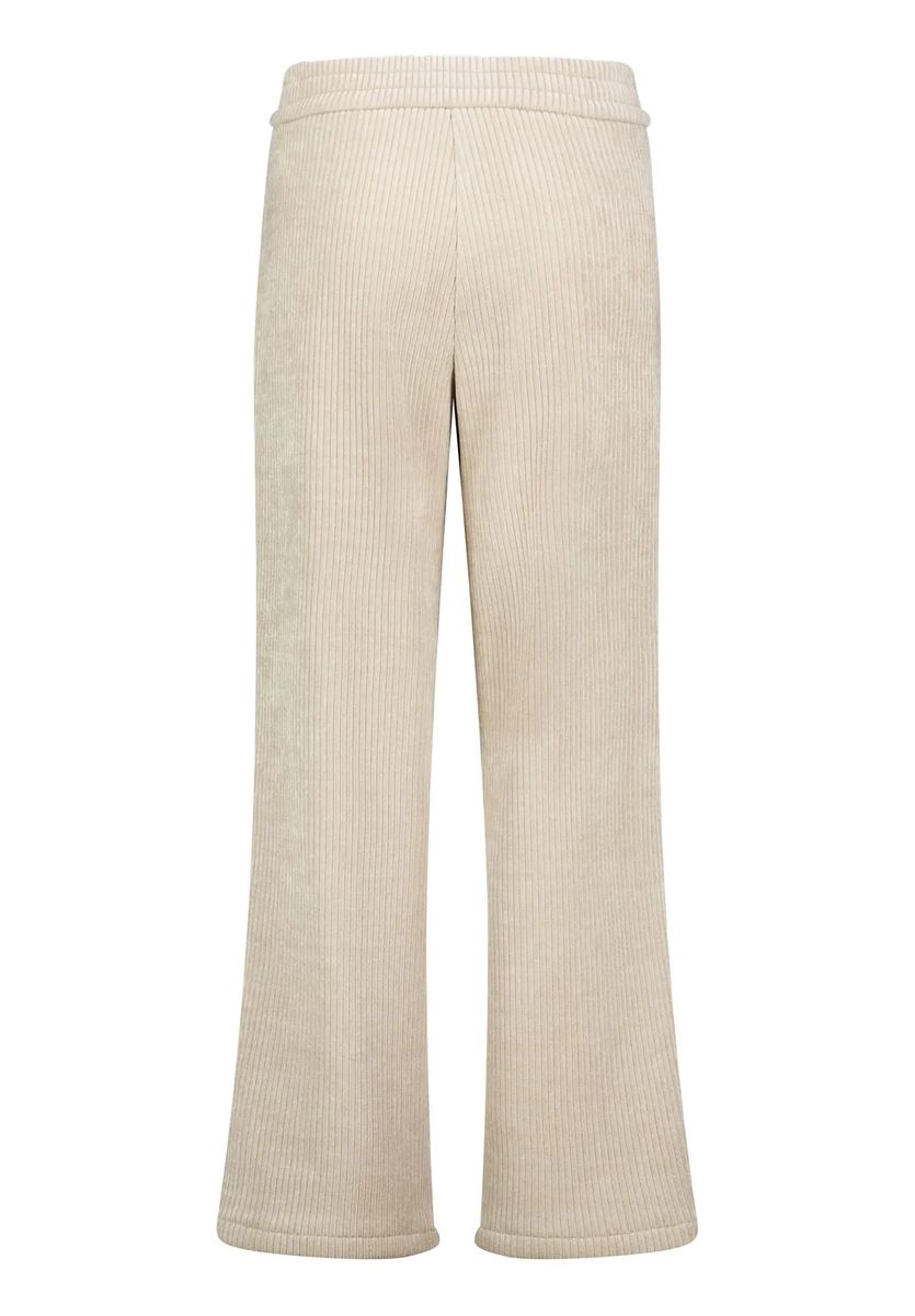 Weit geschnittene gerippte Jerseyhose
