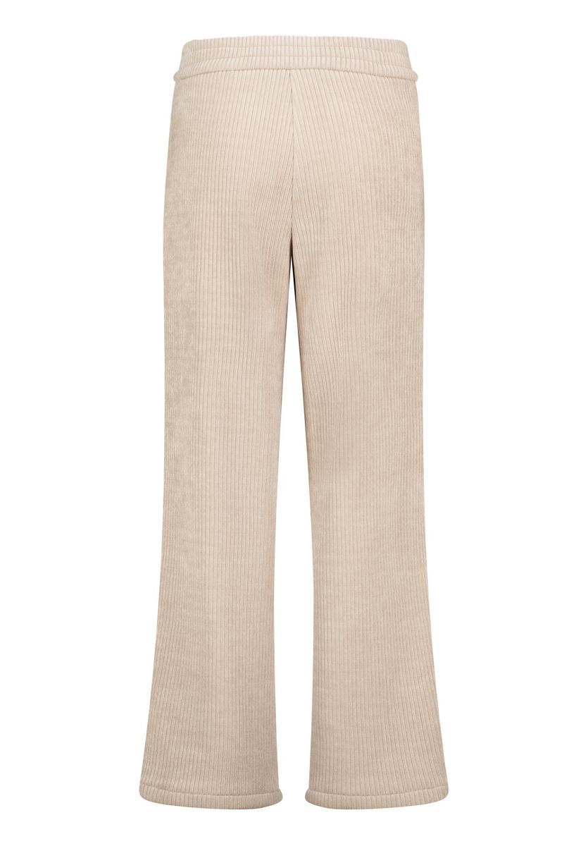 Weit geschnittene gerippte Jerseyhose
