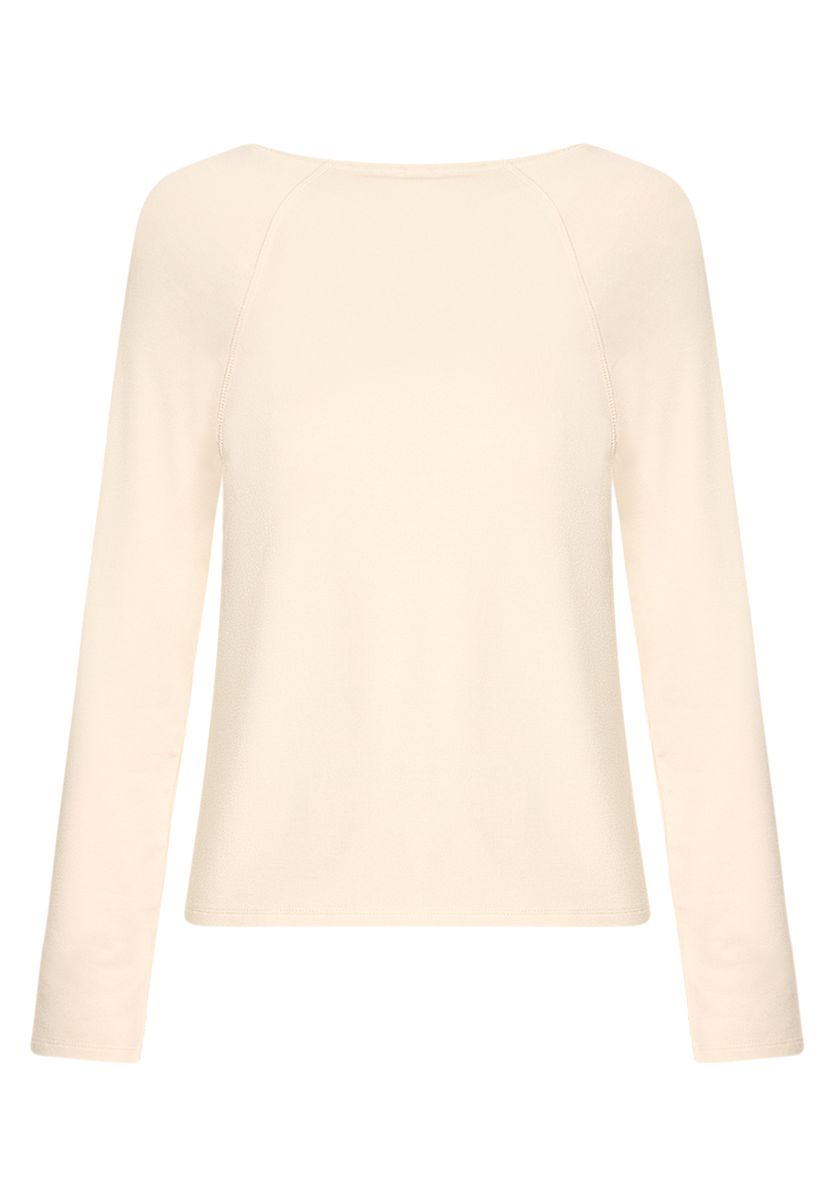 Minimalistisches Langarmshirt mit Raglan-Ärmeln