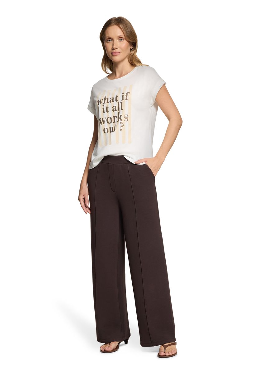 Grafik-T-Shirt mit Glitzer-Details