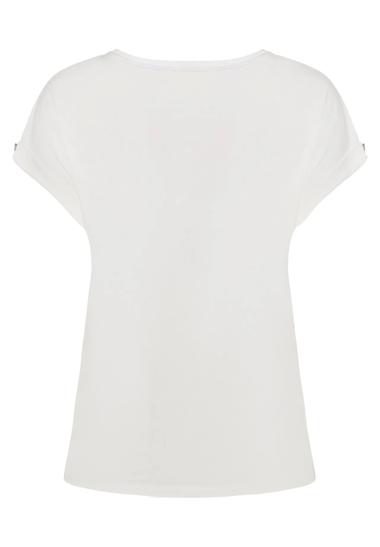 Baumwoll-Shirt mit Herz-Stickerei
