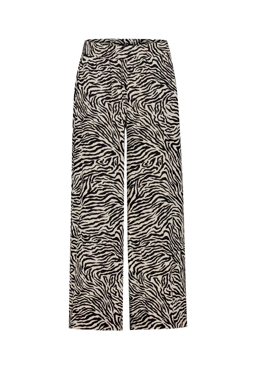 Weite Hose mit Zebramuster