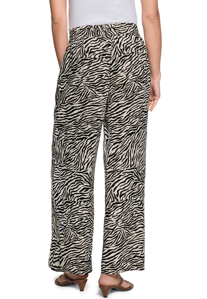 Weite Hose mit Zebramuster