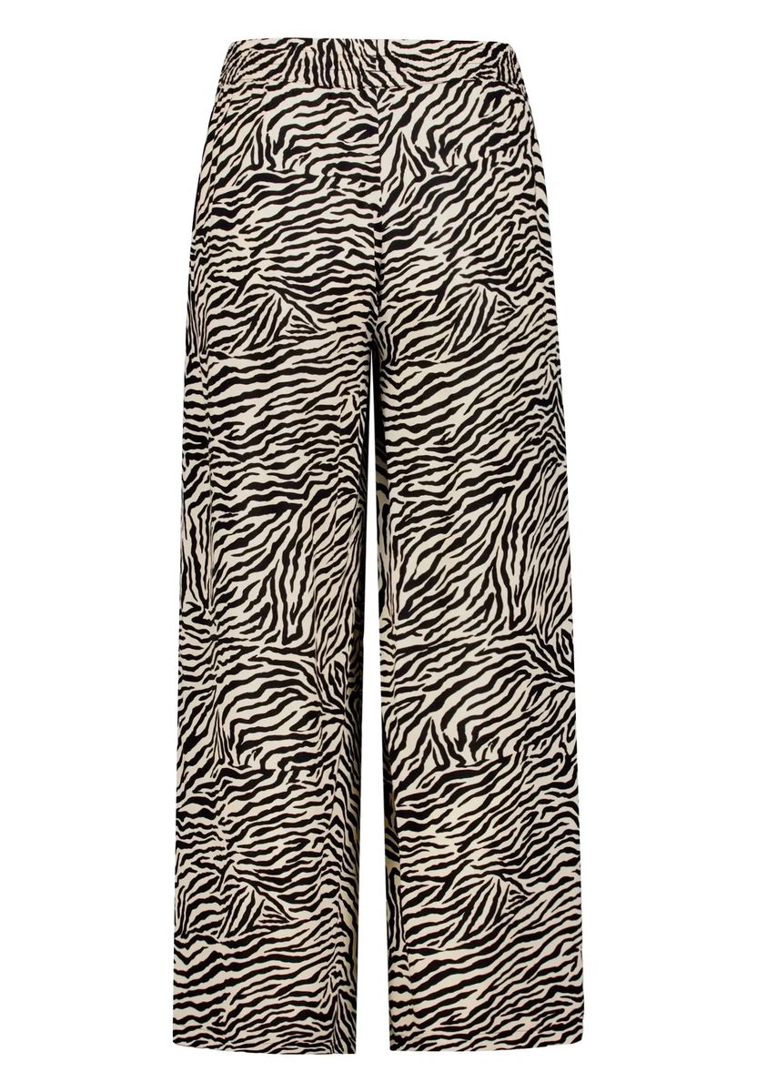 Weite Hose mit Zebramuster