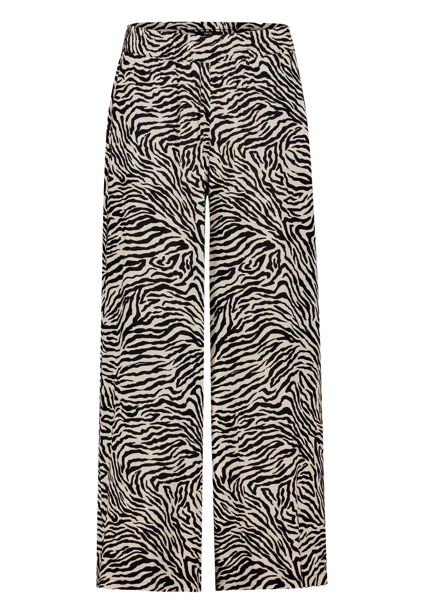 Weite Hose mit Zebramuster