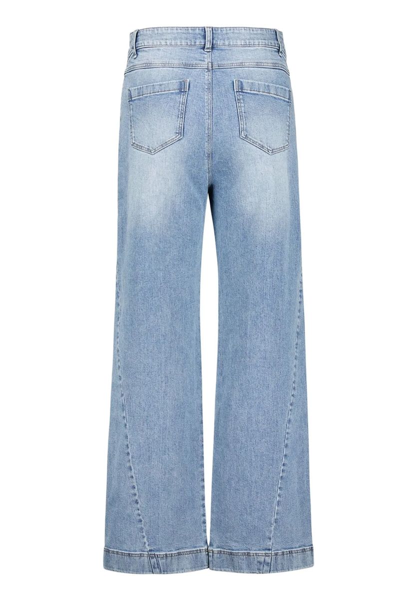 High-Waist Jeans mit weitem Bein