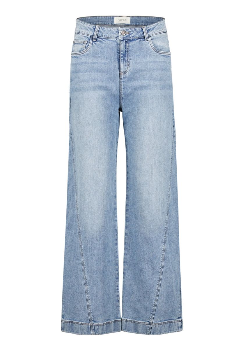 High-Waist Jeans mit weitem Bein