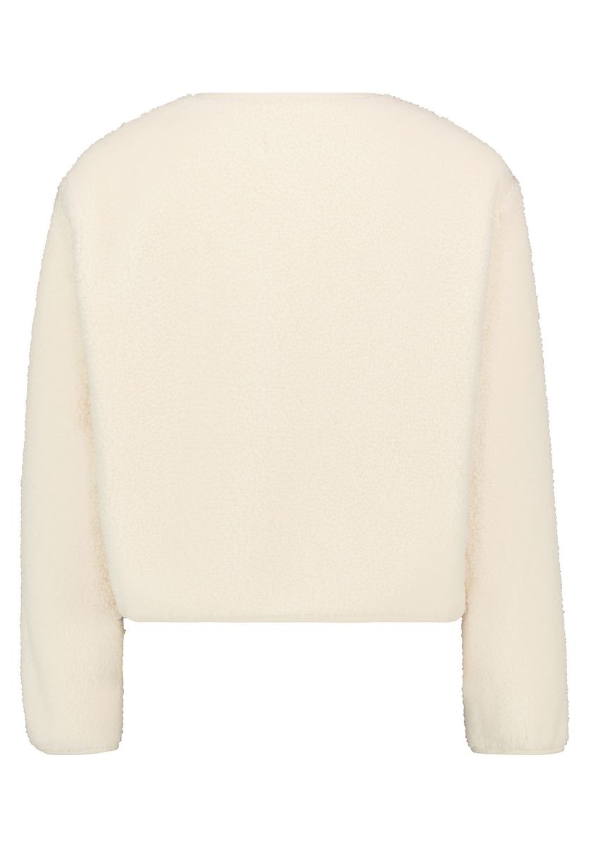 Weiche Teddy-Fleece-Jacke mit Druckknöpfen