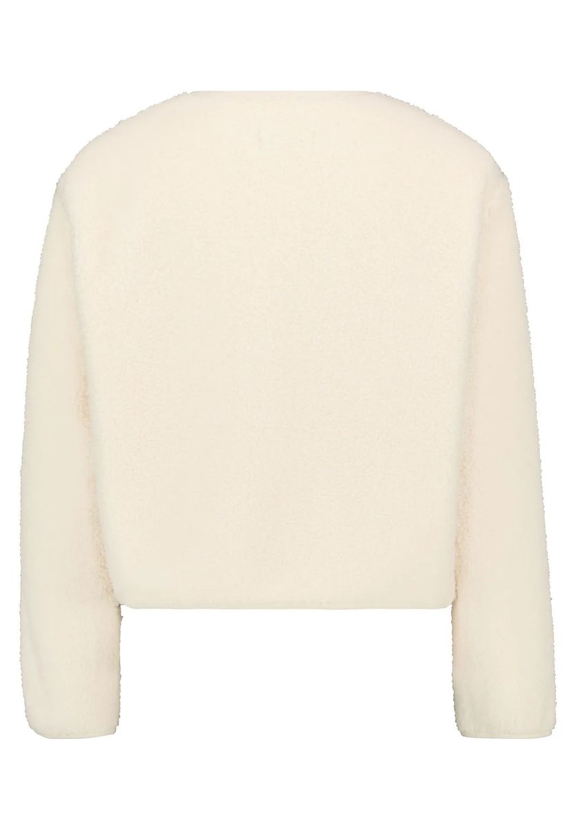 Weiche Teddy-Fleece-Jacke mit Druckknöpfen
