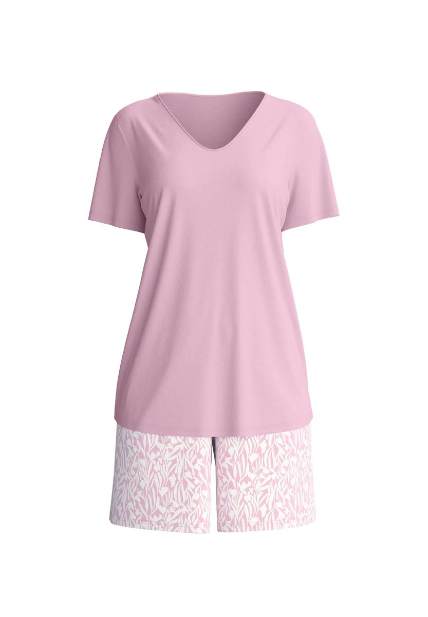 Kurzes Pyjama-Set mit Blumenmuster