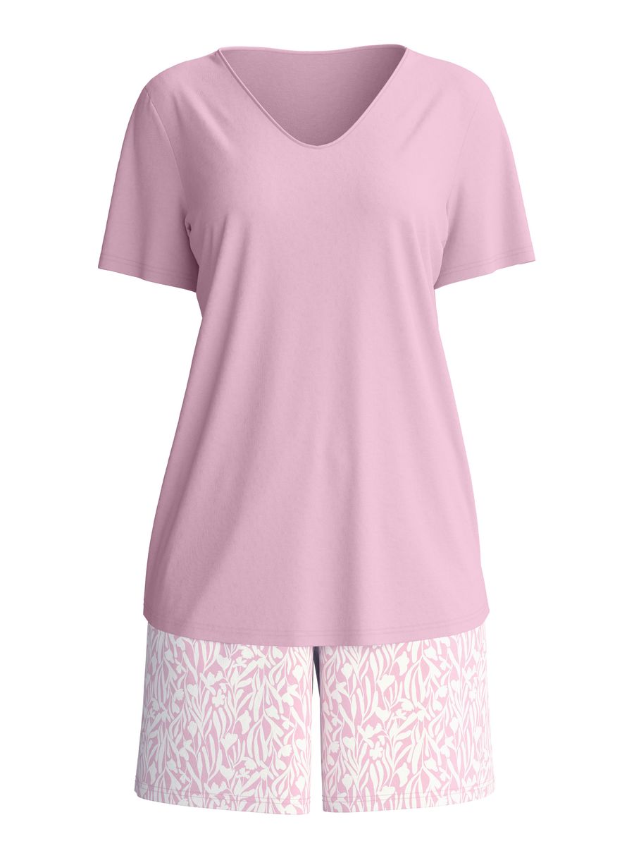 Kurzes Pyjama-Set mit Blumenmuster