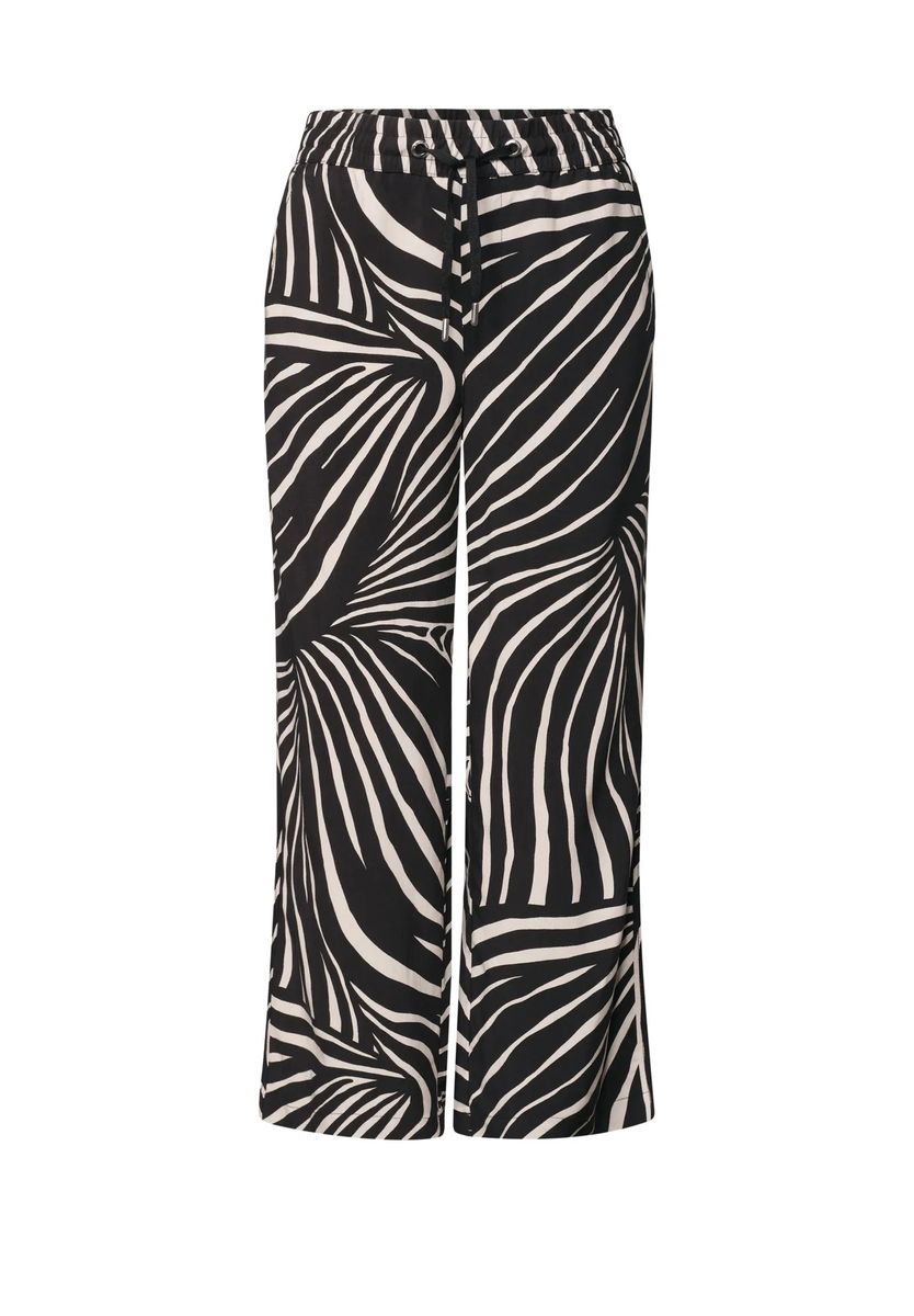 Weite Hose mit Wellenmuster