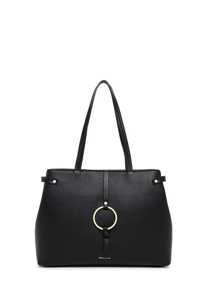 Strukturierter Shopper mit Zierring