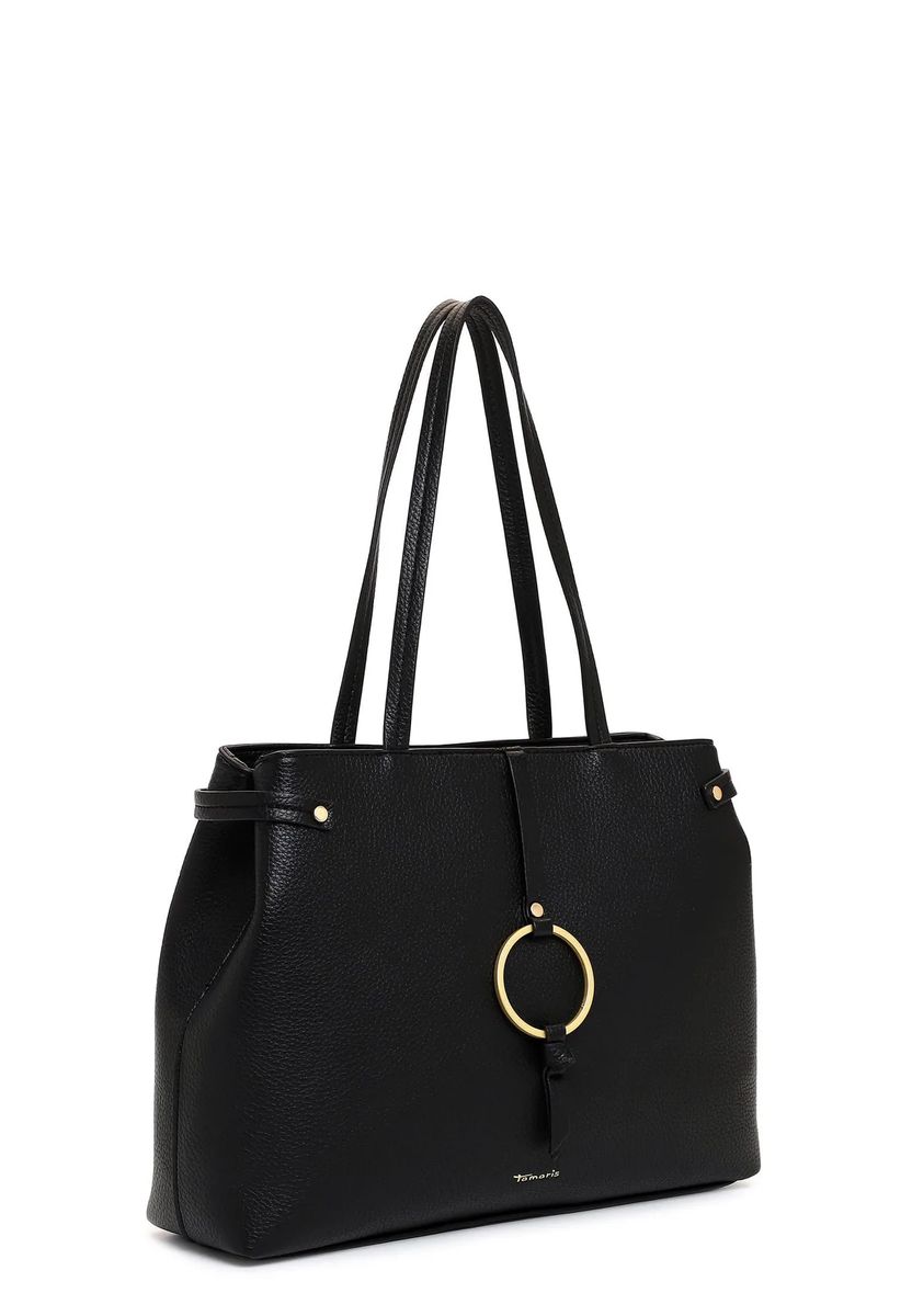 Strukturierter Shopper mit Zierring