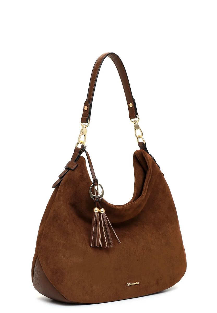 Weiche Hobo-Handtasche in Wildlederoptik