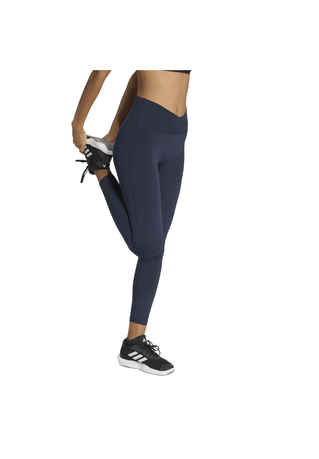 High-Waist Studio-Leggings mit Wickelbund