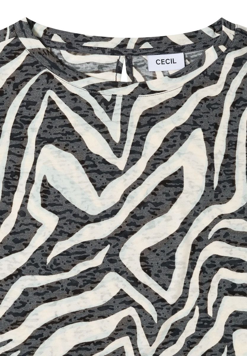 T-Shirt in Ausbrenner-Optik mit Gummibund