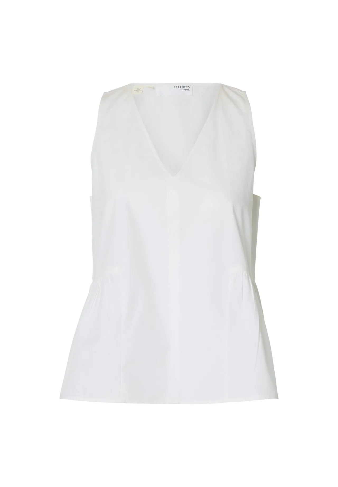 Ärmellose Bluse mit A-Linie