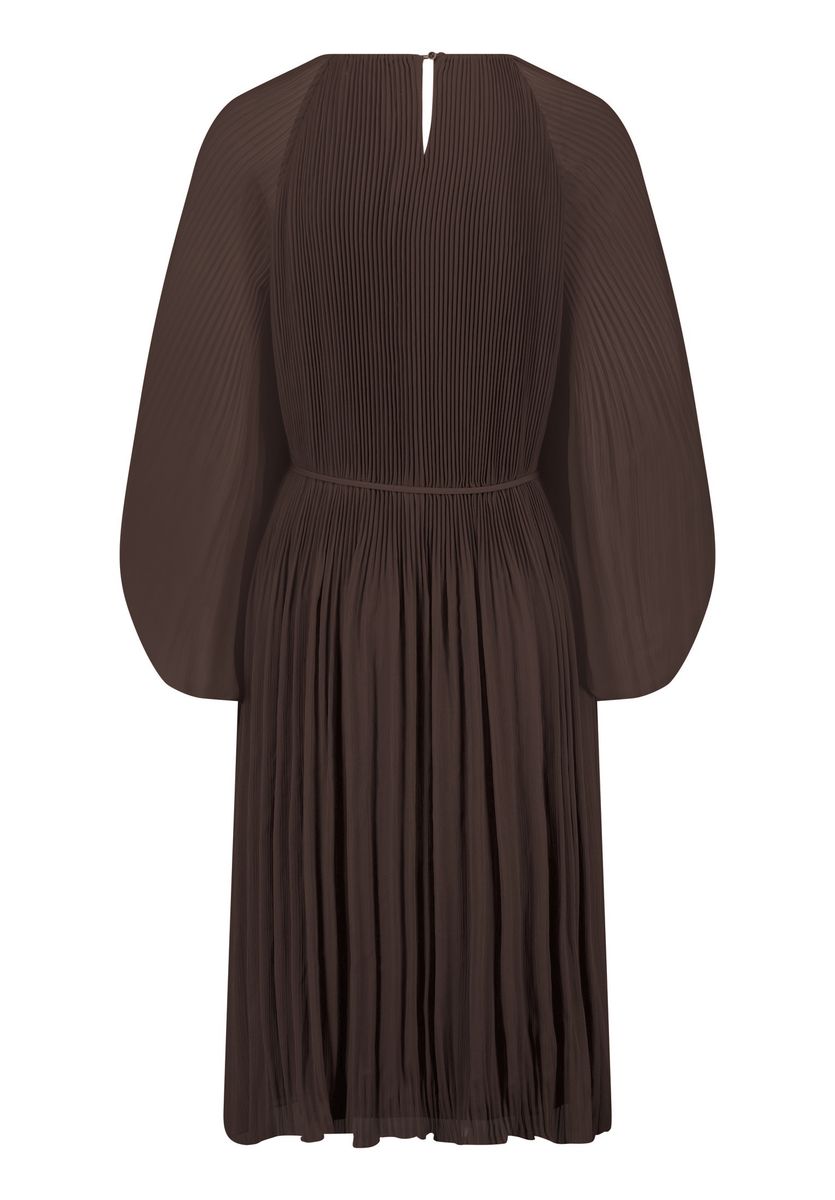 Elegantes Plissee-Chiffonkleid mit Rüschen